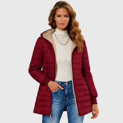 Women's Sherpa-Lined Puffer Jacket with Hood - photo 4