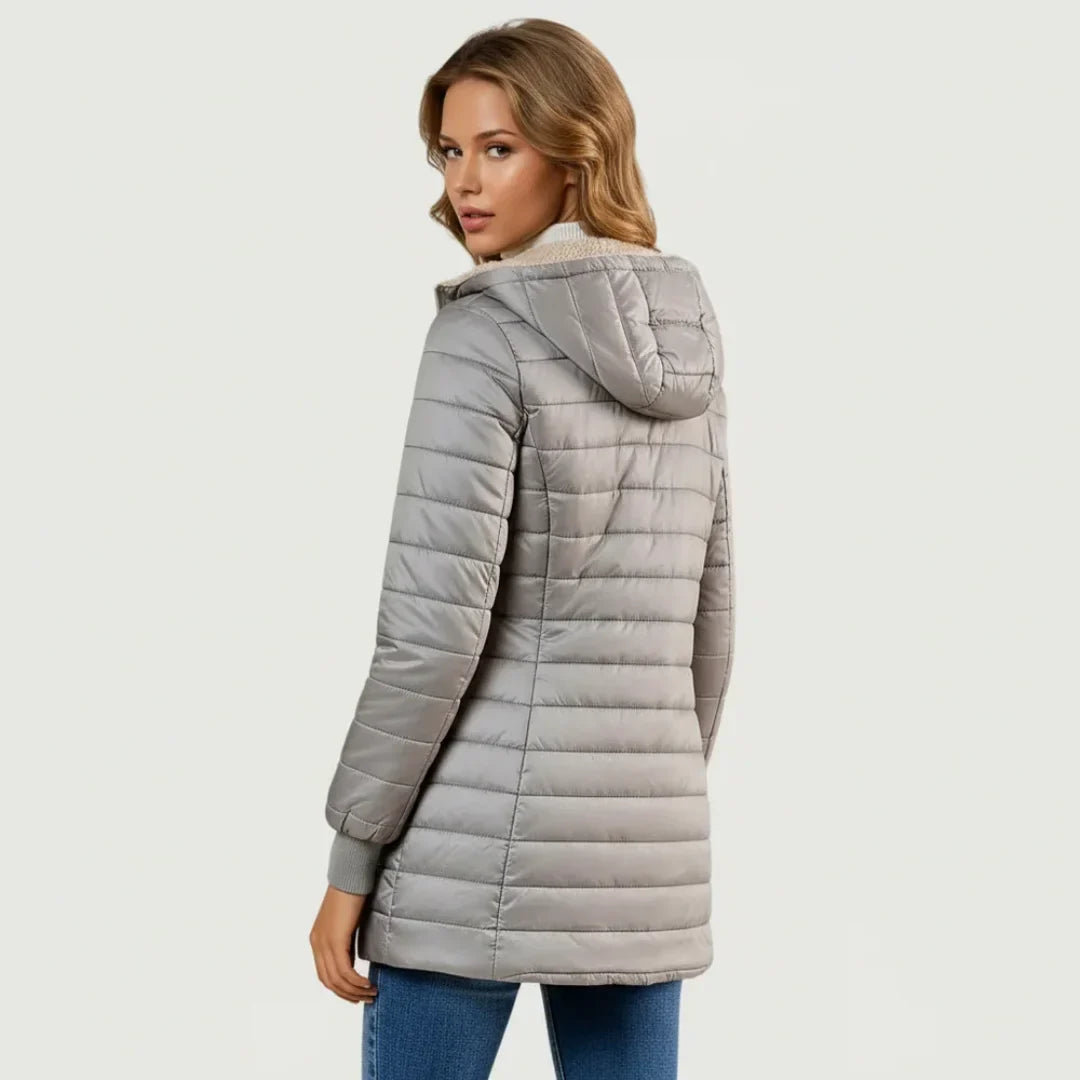 Women's Sherpa-Lined Puffer Jacket with Hood - photo 5