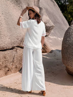 Women’s Two-Piece Set with Contrast Trim