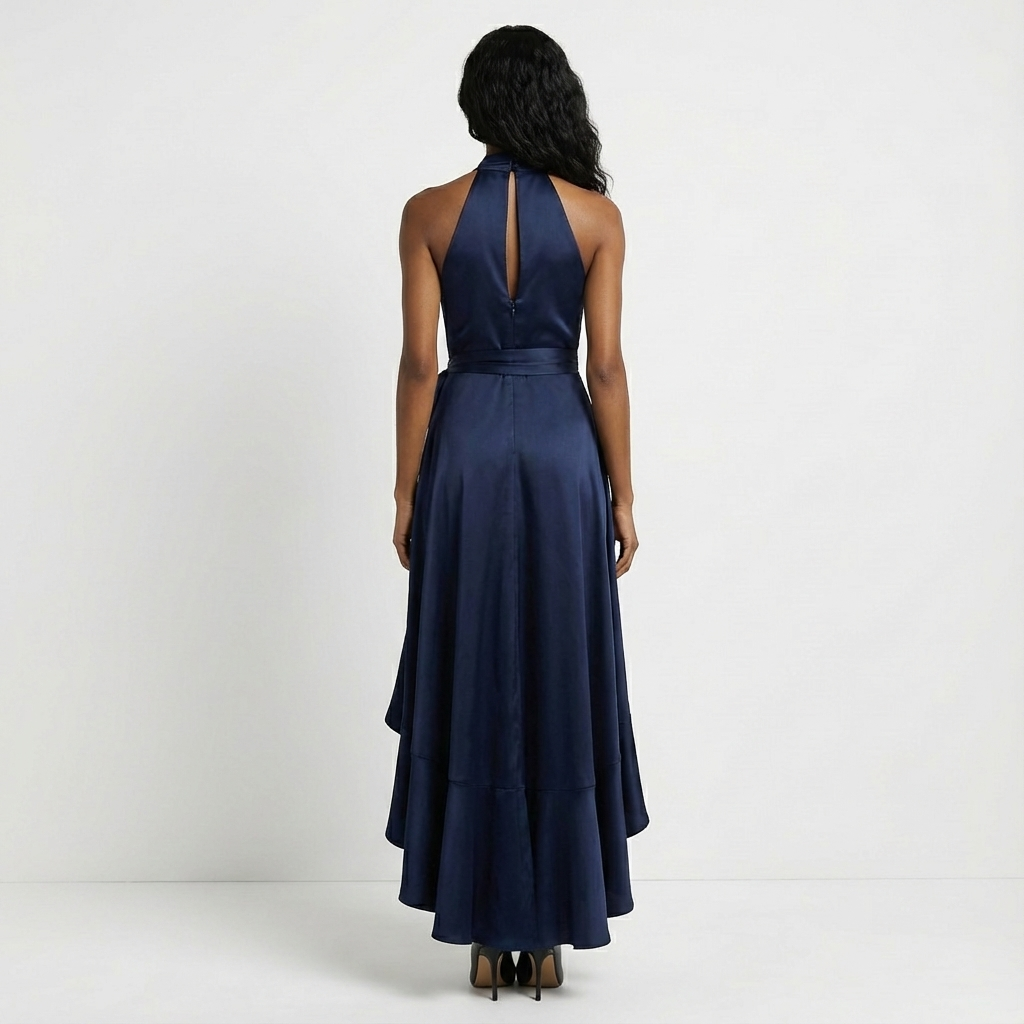 Women's Wedding Guest Maxi Dress with Tie Waist - photo 9