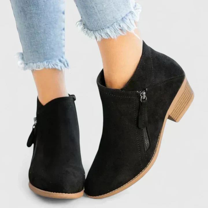 Women's Ankle Boots with a Side Zip and Neat Seams - photo 10