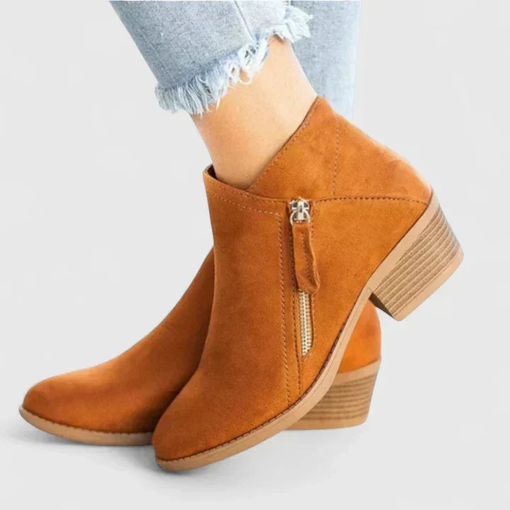 Women's Ankle Boots with a Side Zip and Neat Seams - photo 11