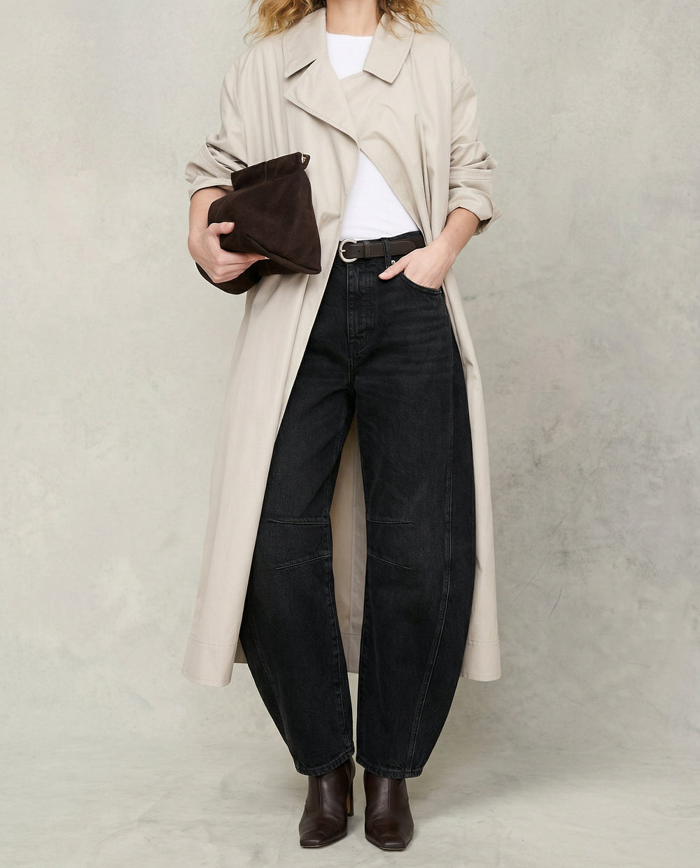 Women's Casual Mid Waist Jeans-12