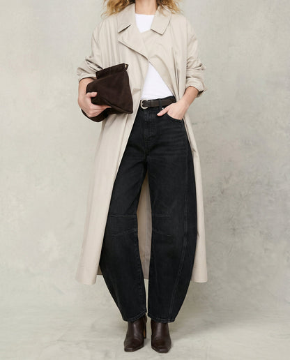Women's Casual Mid Waist Jeans-12