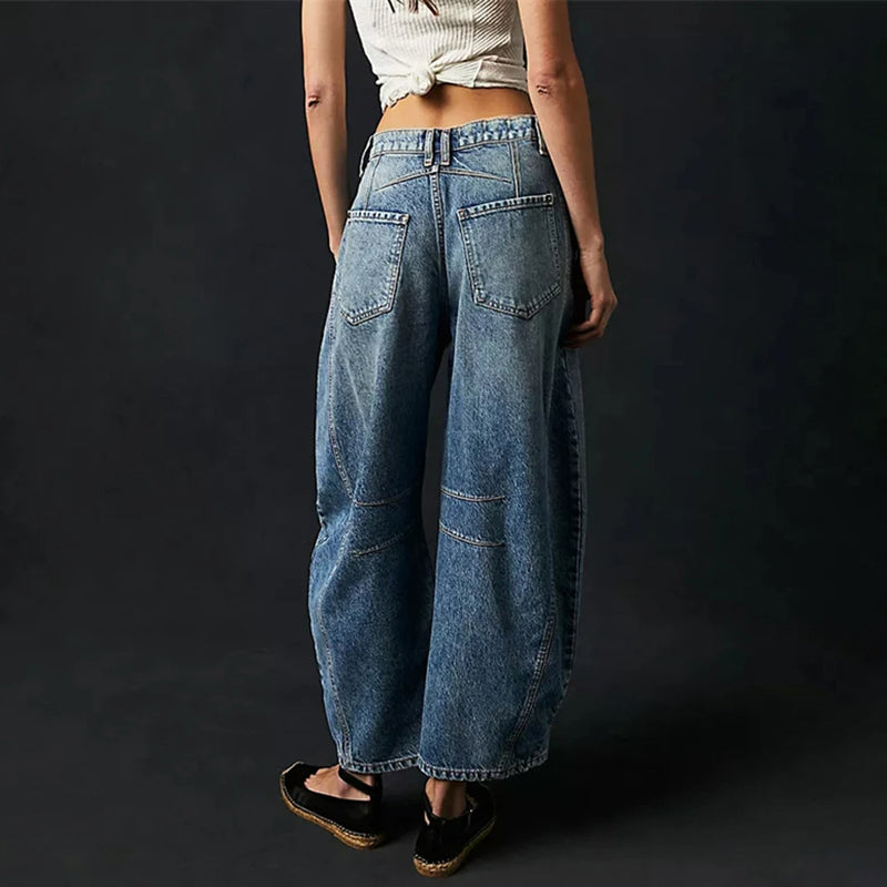 Women's Casual Mid Waist Jeans-39
