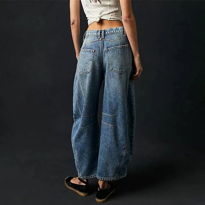 Women's Casual Mid Waist Jeans-39