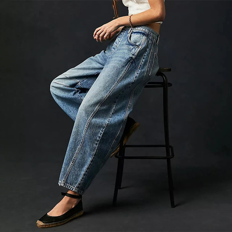 Women's Casual Mid Waist Jeans-40