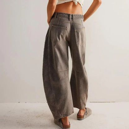 Women's Casual Mid Waist Jeans-43