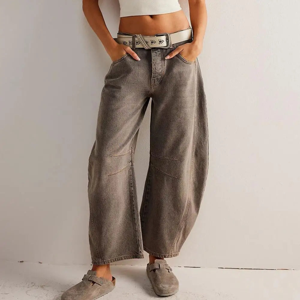 Women's Casual Mid Waist Jeans-42