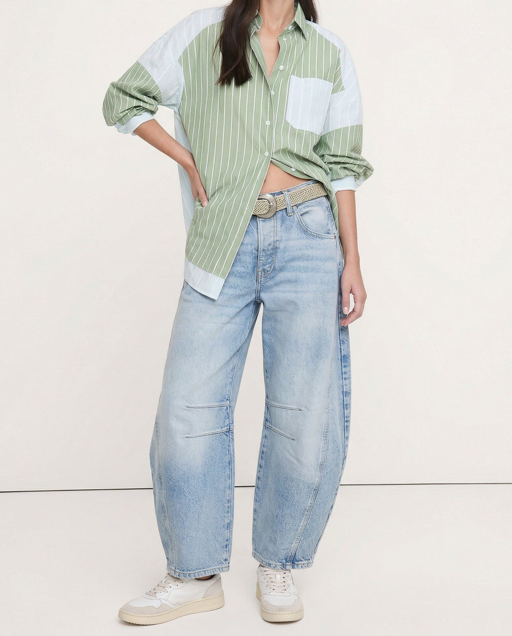 Women's Casual Mid Waist Jeans-26