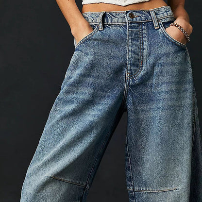 Women's Casual Mid Waist Jeans-41
