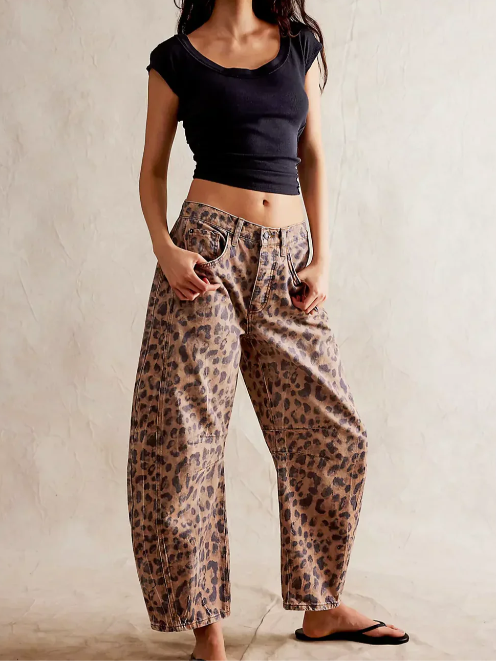 Women's Casual Mid Waist Jeans-30
