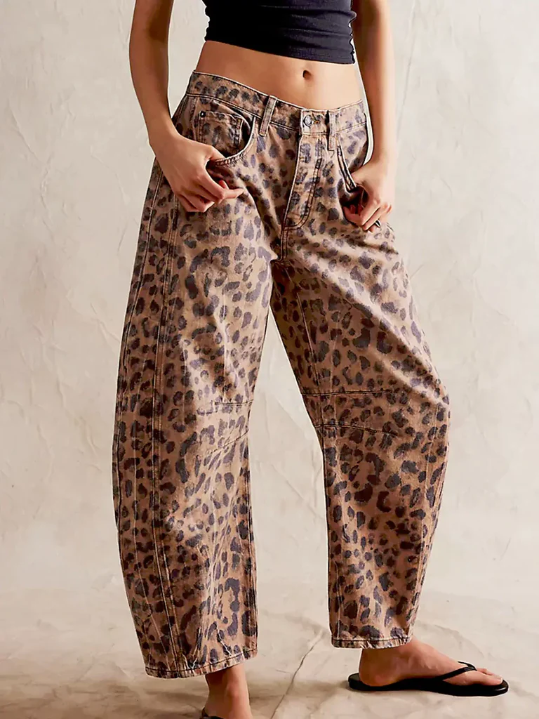 Women's Casual Mid Waist Jeans-31