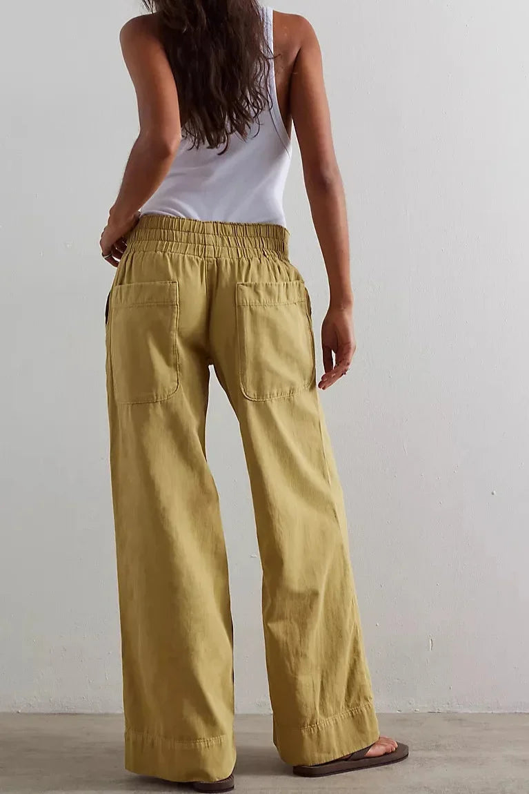 Women's Casual Wide-Leg Denim Jeans-14