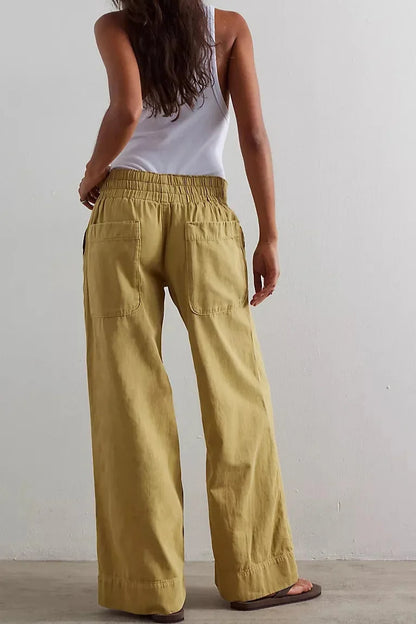 Women's Casual Wide-Leg Denim Jeans-14