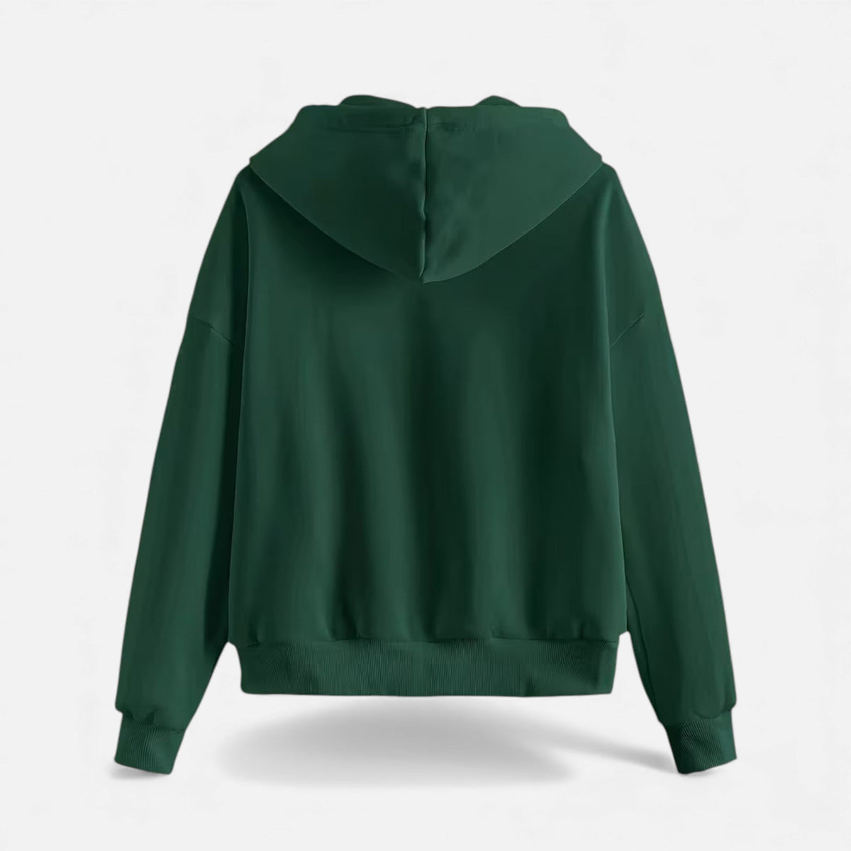 Women's Classic Zip-Up Hoodie With Knit Texture-33