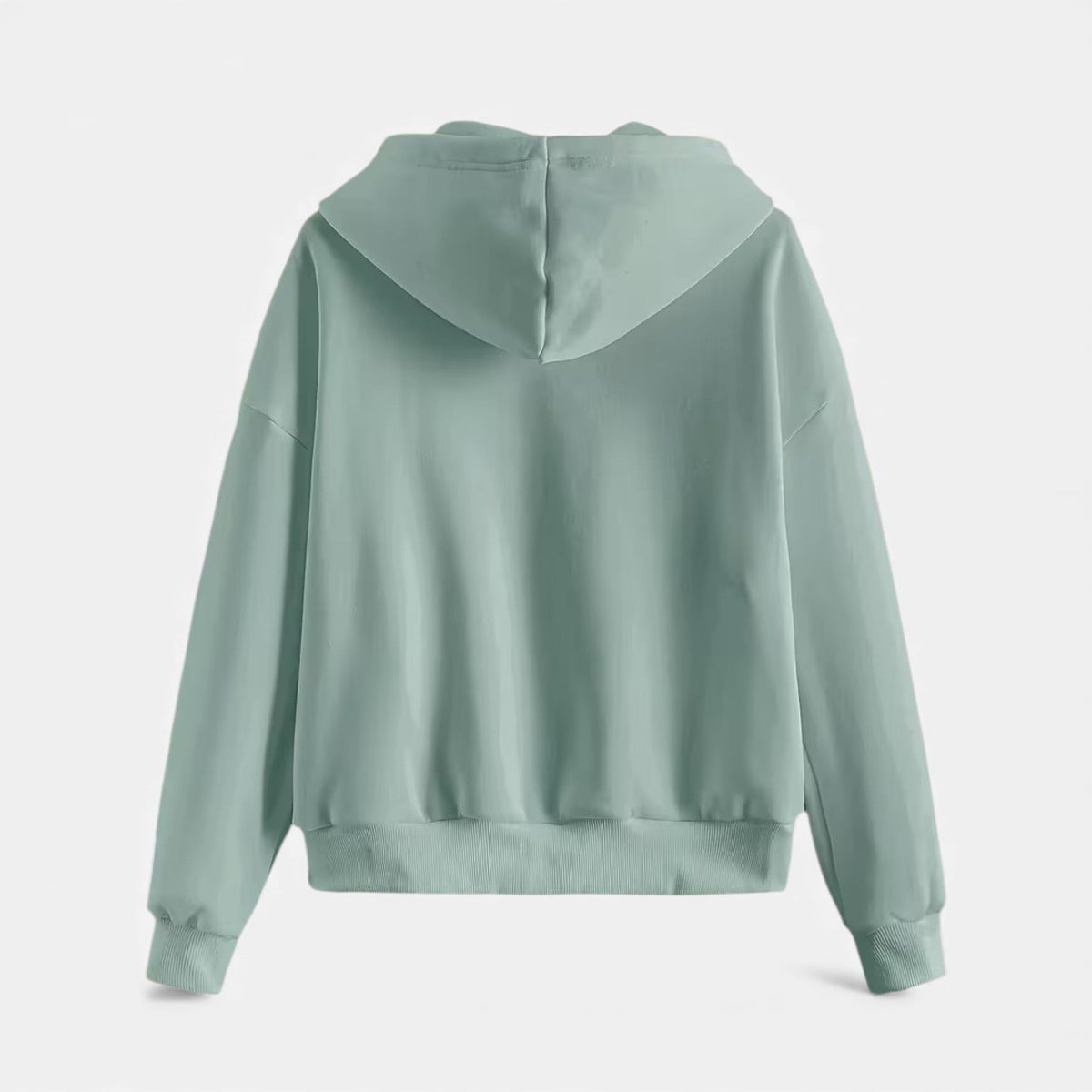 Women's Classic Zip-Up Hoodie With Knit Texture-28