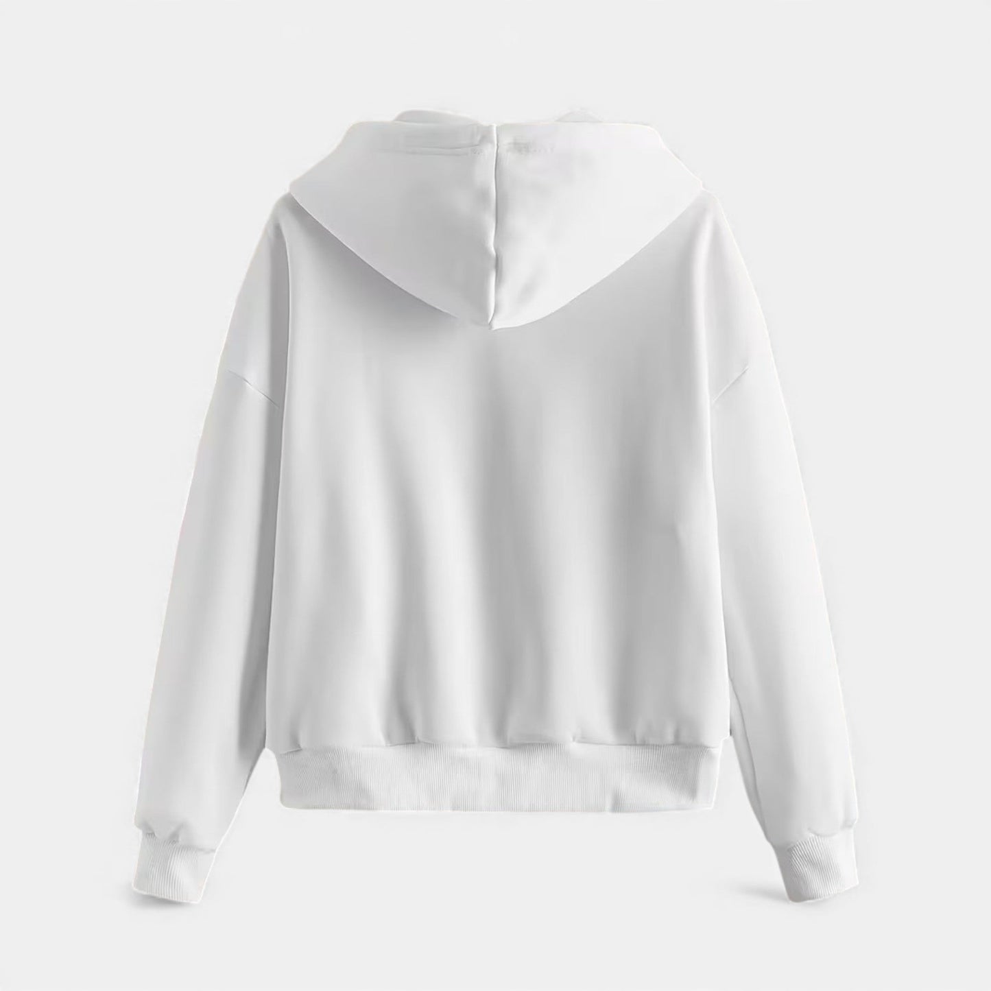 Women's Classic Zip-Up Hoodie With Knit Texture-18
