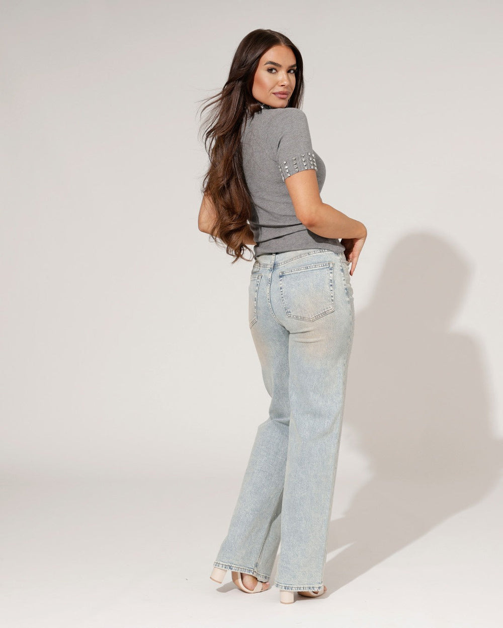 Women's Crystal Straight-Leg Jeans-4