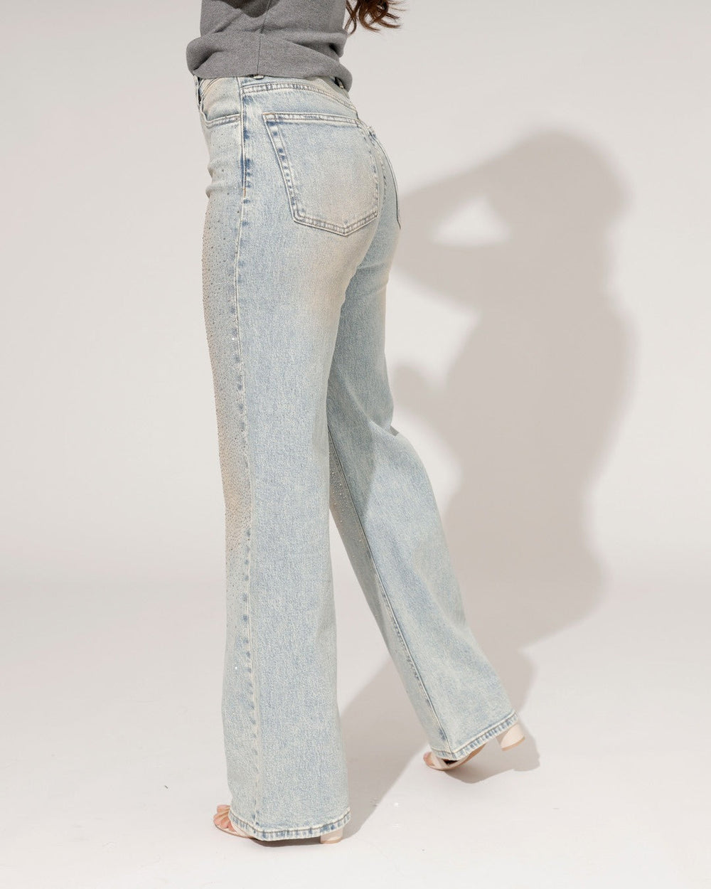 Women's Crystal Straight-Leg Jeans-2