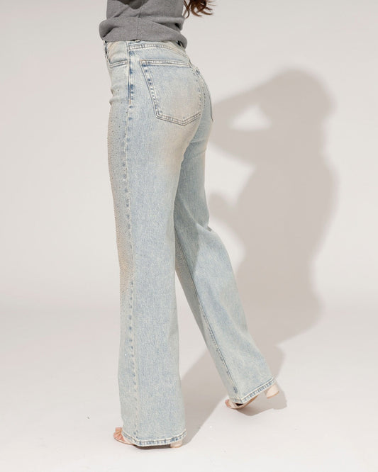 Women's Crystal Straight-Leg Jeans-2