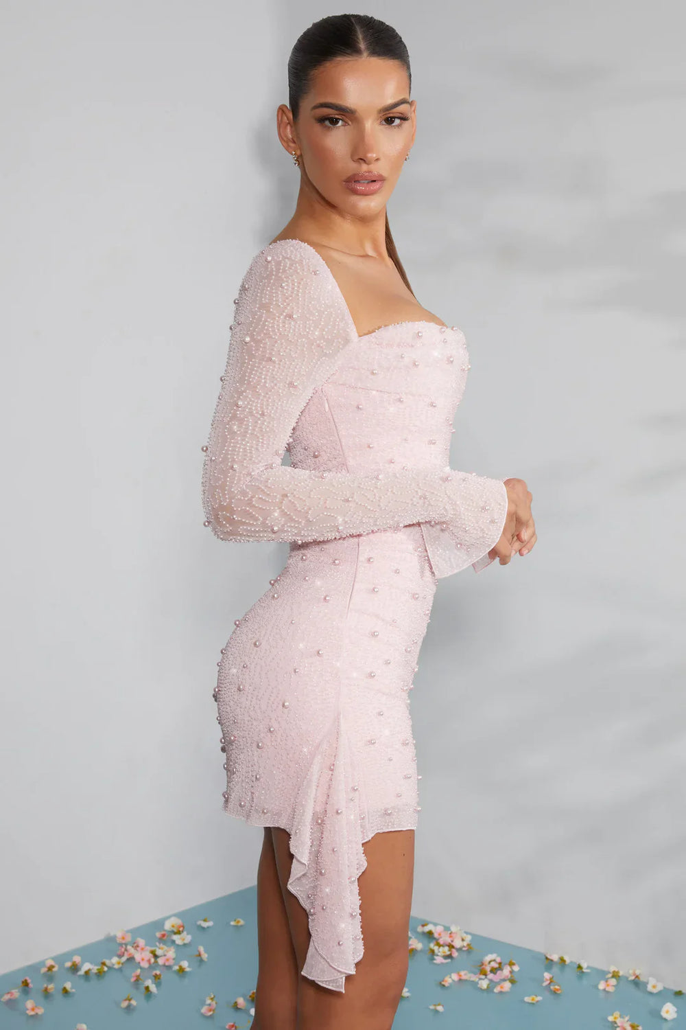 Women's Elegant Cocktail Mini Dress-10