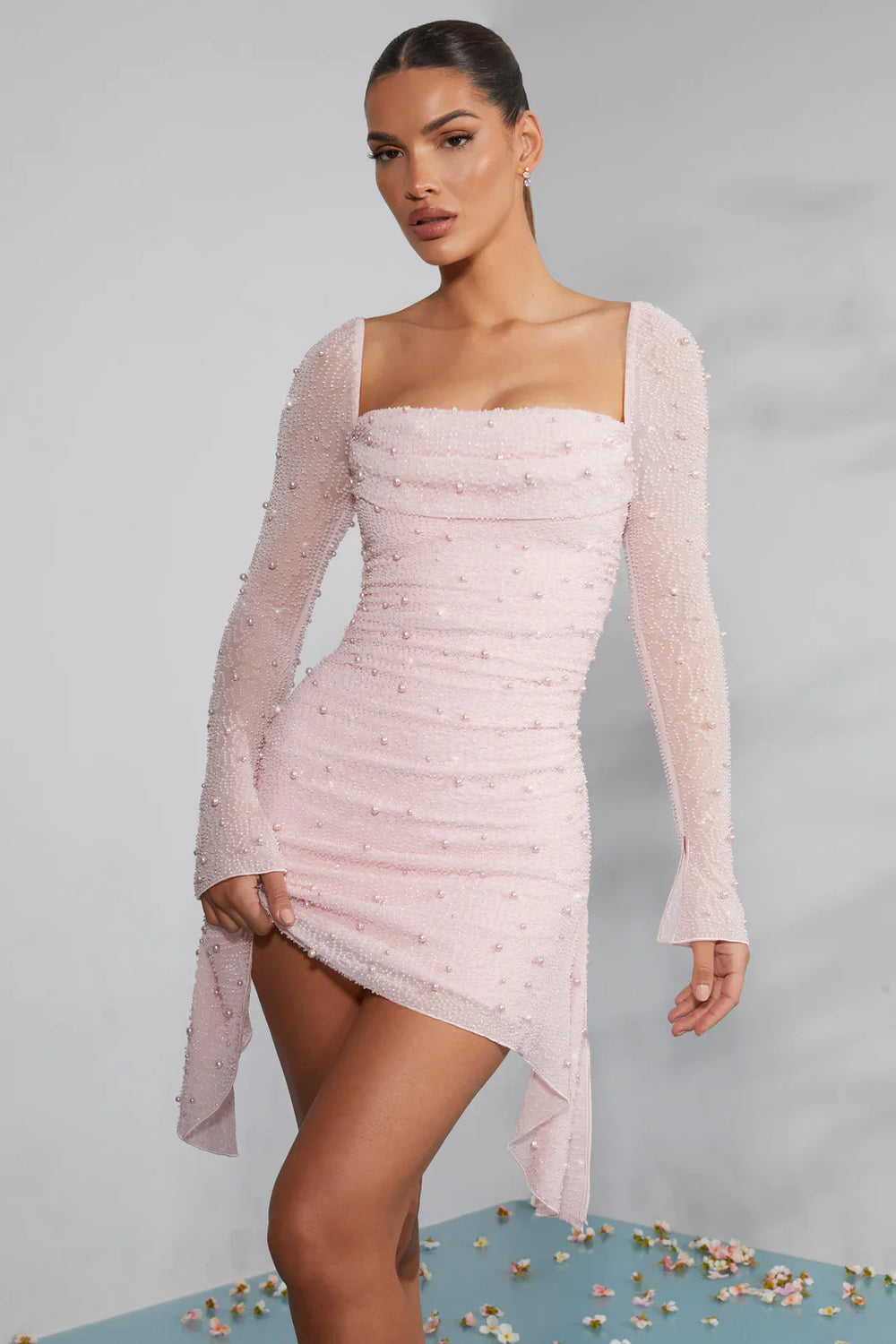 Women's Elegant Cocktail Mini Dress-7