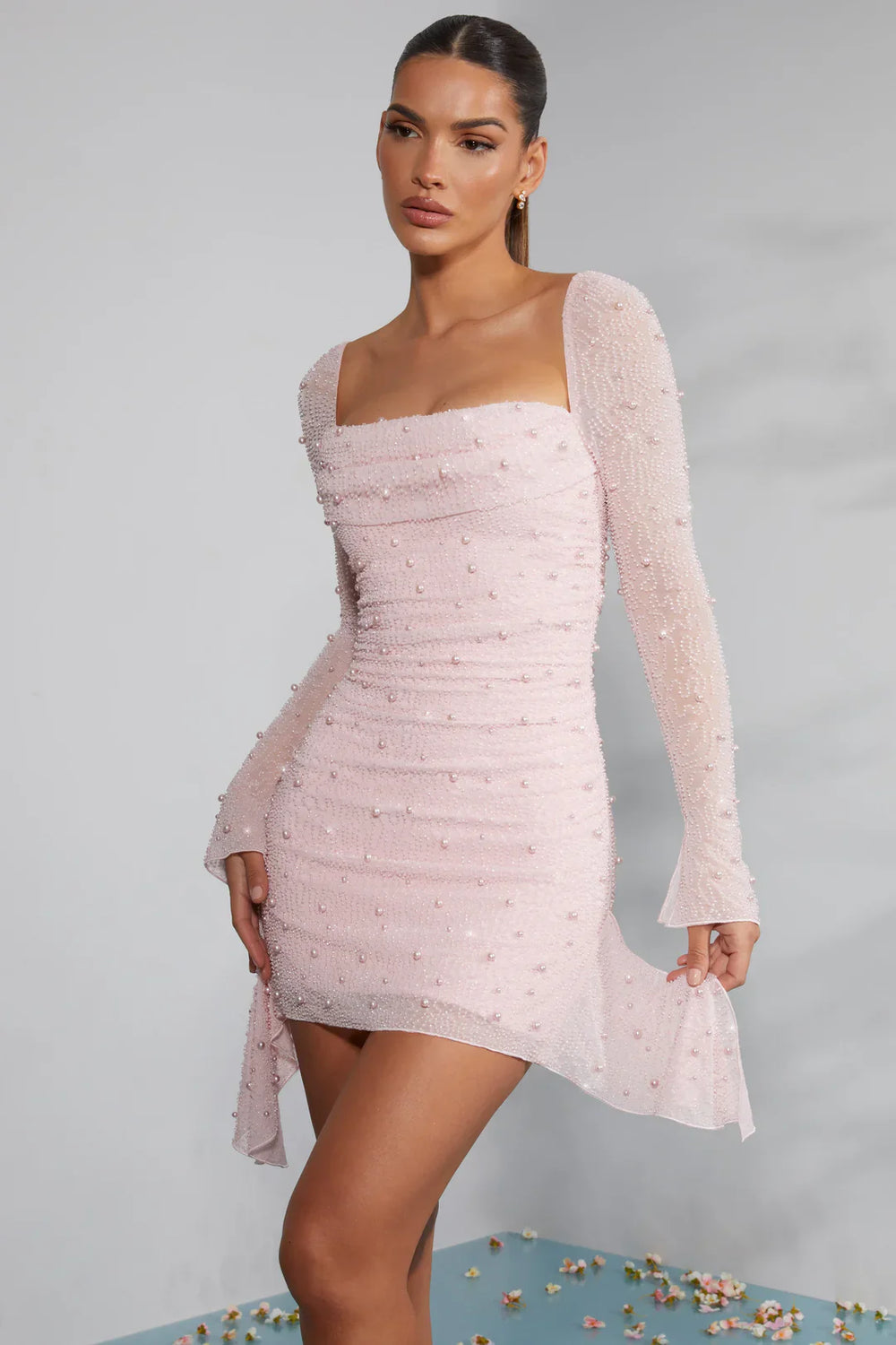 Women's Elegant Cocktail Mini Dress-6