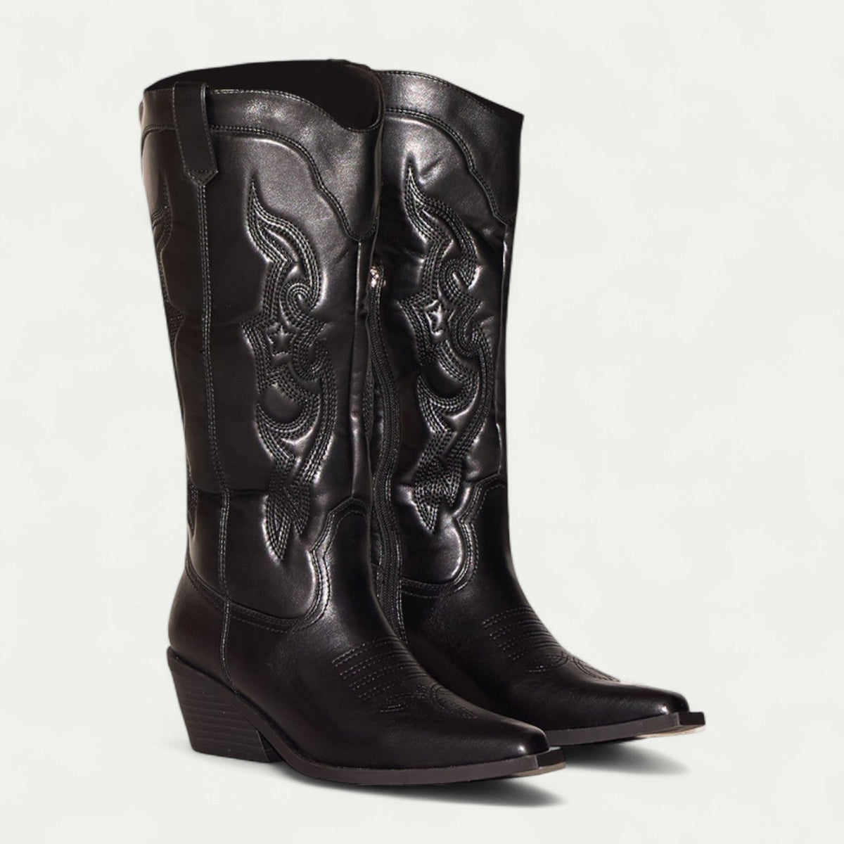 Women's Embroidered Western Knee-High Cowboy Boot-1