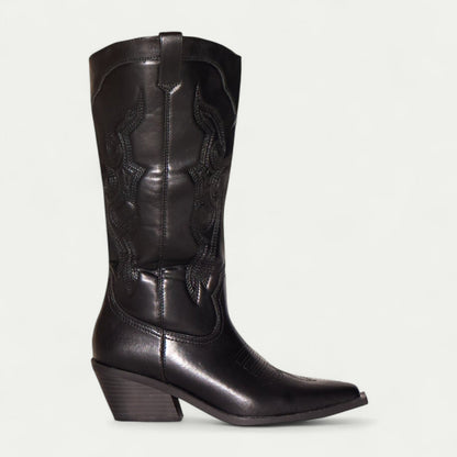 Women's Embroidered Western Knee-High Cowboy Boot-5