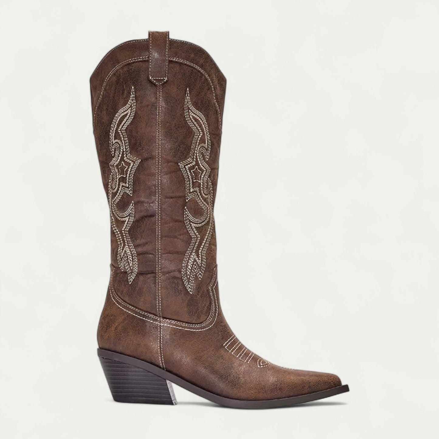 Women's Embroidered Western Knee-High Cowboy Boot-3