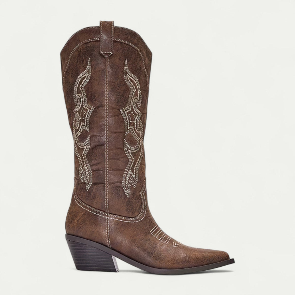 Women's Embroidered Western Knee-High Cowboy Boot-3
