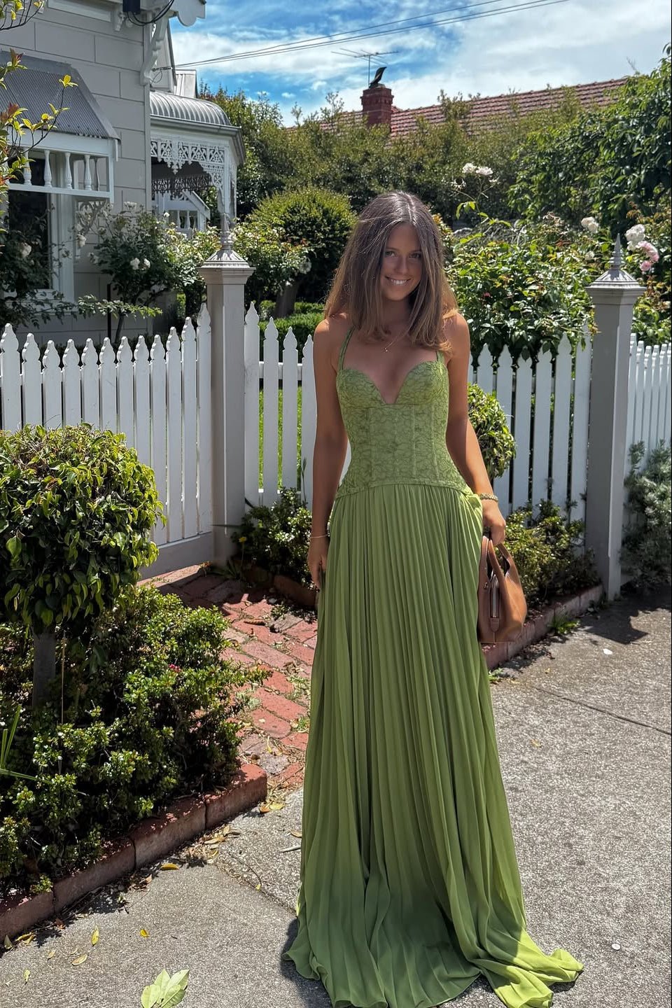 Women's Halter Sweetheart Maxi Dress-4