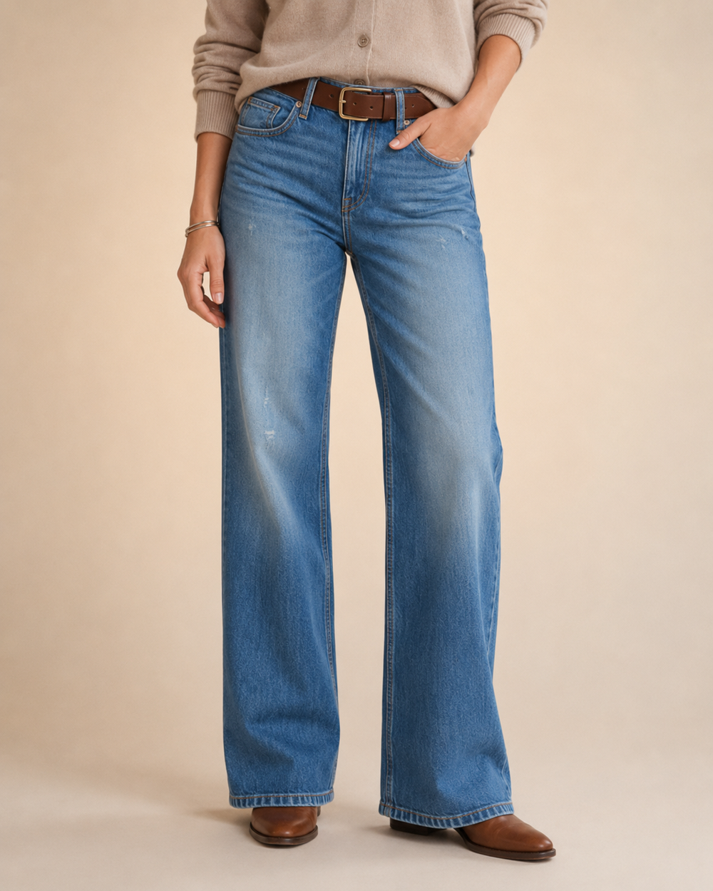 Women's High Waist Slim Fit jeans-4