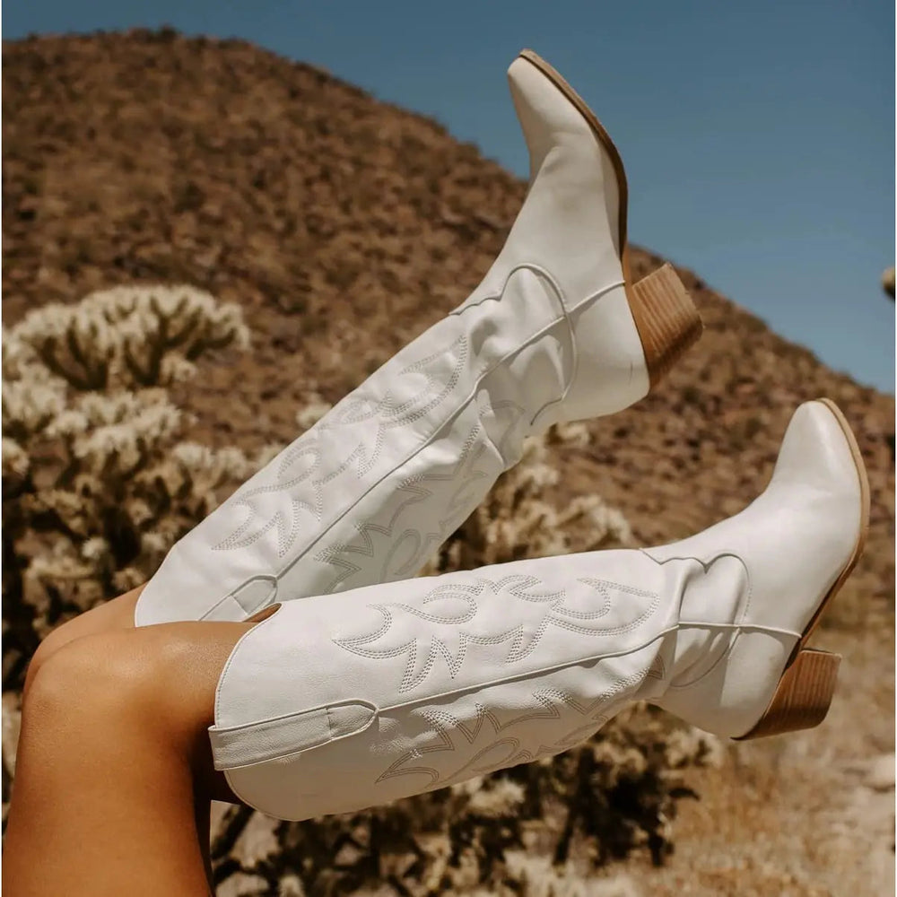 Women's Knee-High Cowboy Boots-4