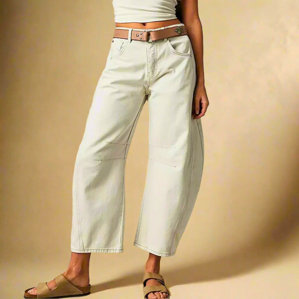 Women's Loose Wide Leg Denim Jeans-1