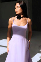 Women's Spaghetti Strap Maxi Dress with Ruffled Hem-7