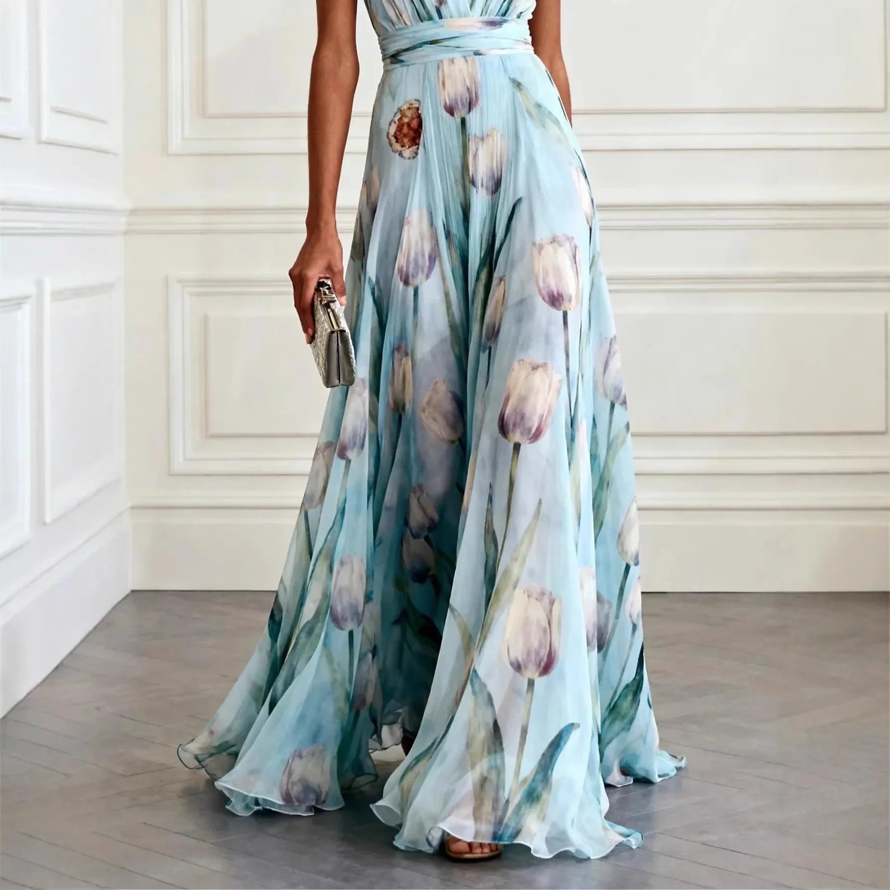 Women's Floral Maxi Dress | Wedding Guest-2