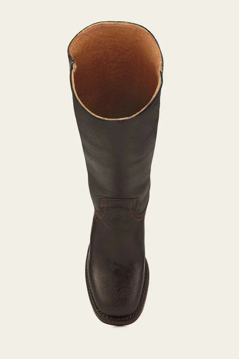 Women's Mid-Calf Boots with Contrast Heel and Stitching-9