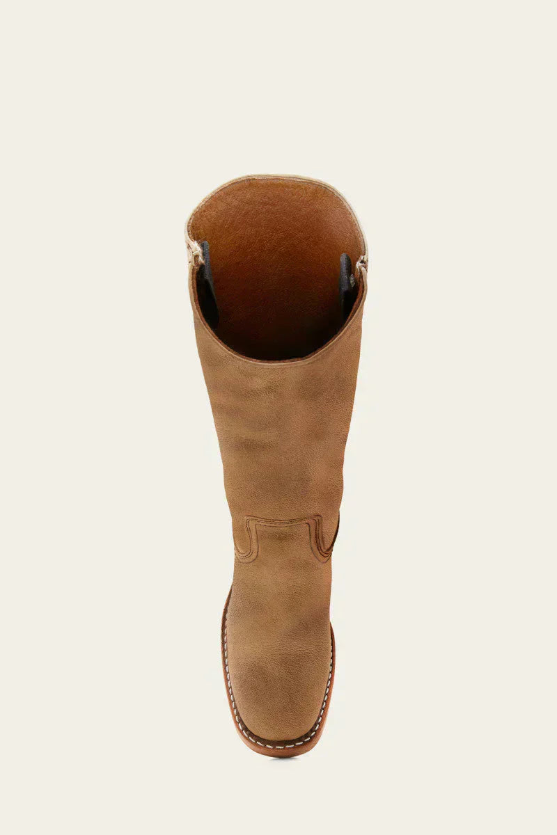 Women's Mid-Calf Boots with Contrast Heel and Stitching-7