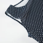 Women's Polka Dot Sleeveless A-Line Mini Dress-4