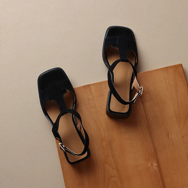 Women's Open Toe Strappy Flat Sandals-9