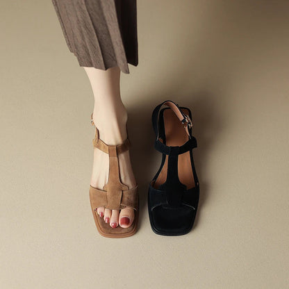 Women's Open Toe Strappy Flat Sandals-6