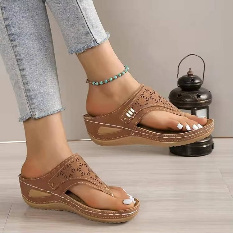 Women's Orthopedic Walking Sandals with Contoured Footbed