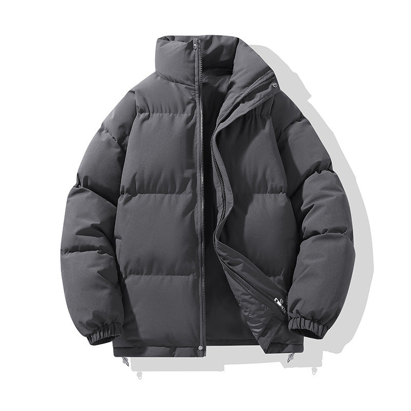 Women's Quilted Puffer Jacket With Stand Collar-6