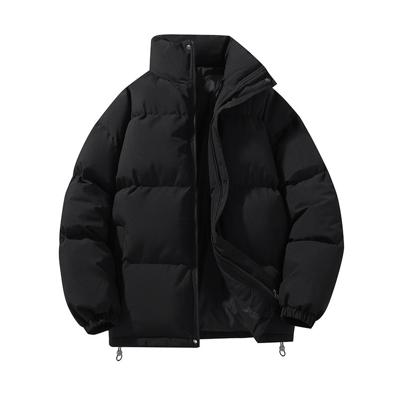 Women's Quilted Puffer Jacket With Stand Collar-5