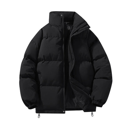 Women's Quilted Puffer Jacket With Stand Collar-5