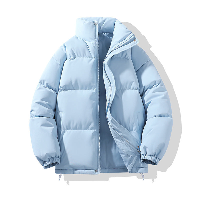Women's Quilted Puffer Jacket With Stand Collar-8