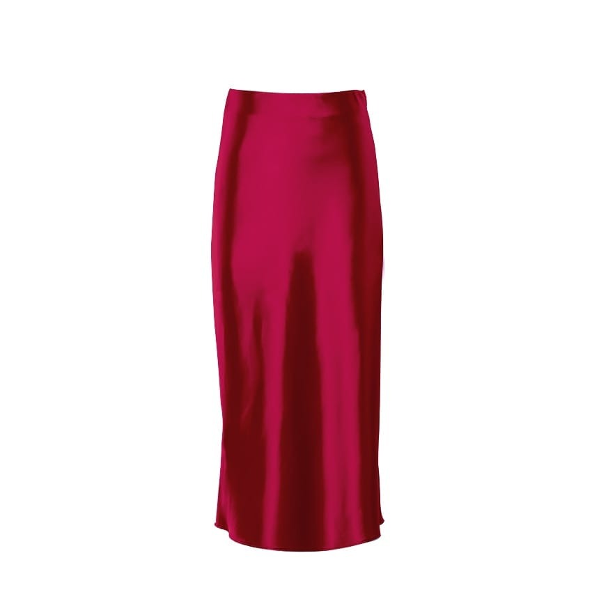 Women's Ruched Crop Tank Top and Flared Midi Skirt Set-14