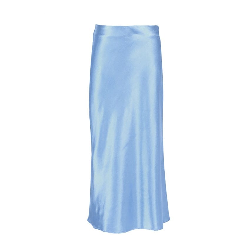 Women's Ruched Crop Tank Top and Flared Midi Skirt Set-16